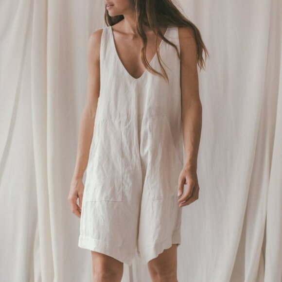 OZMA Pants - ozma simone romper natural oatmeal size small